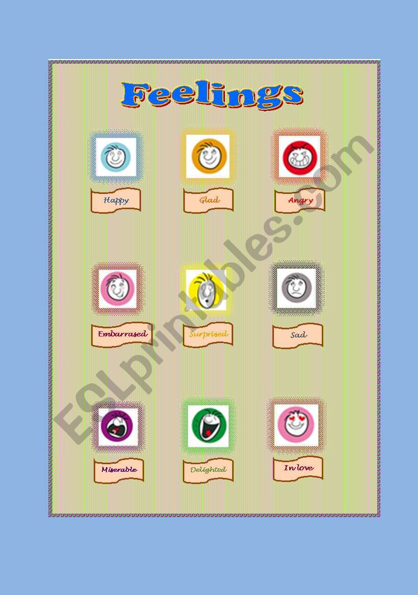 Feelings worksheet