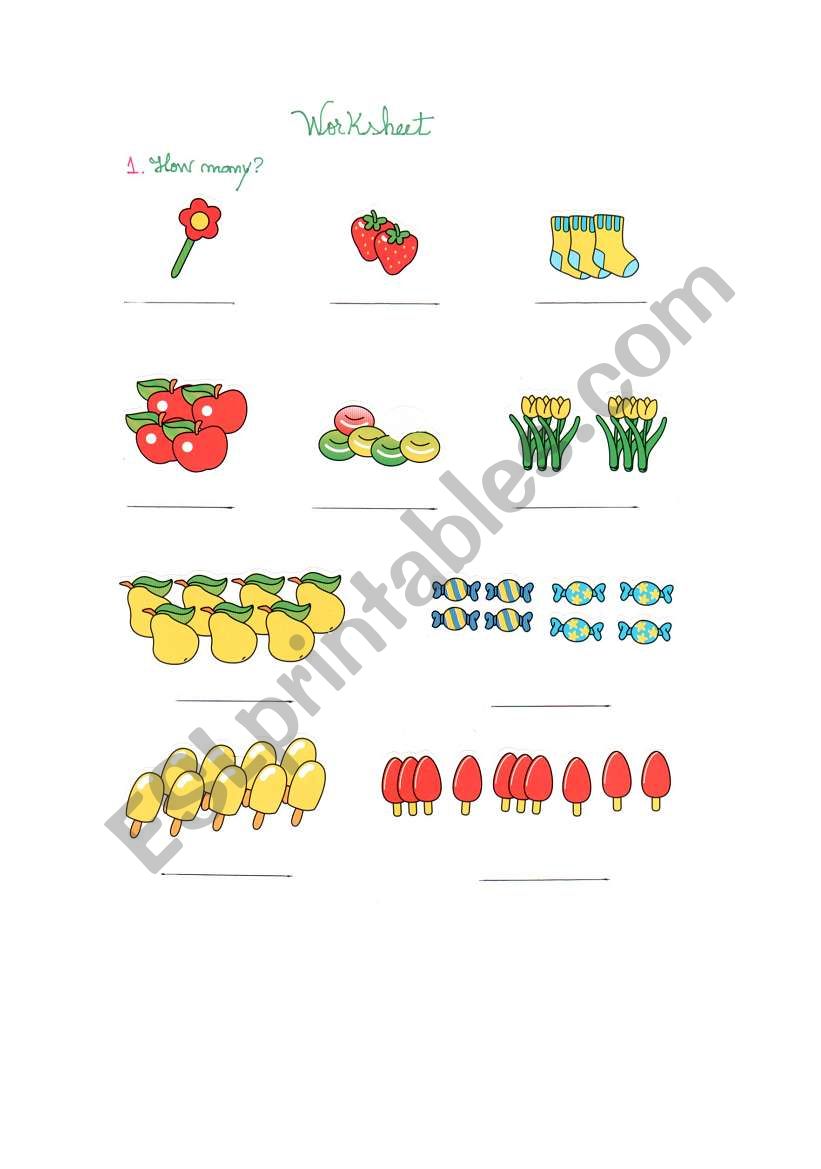 Numbers worksheet