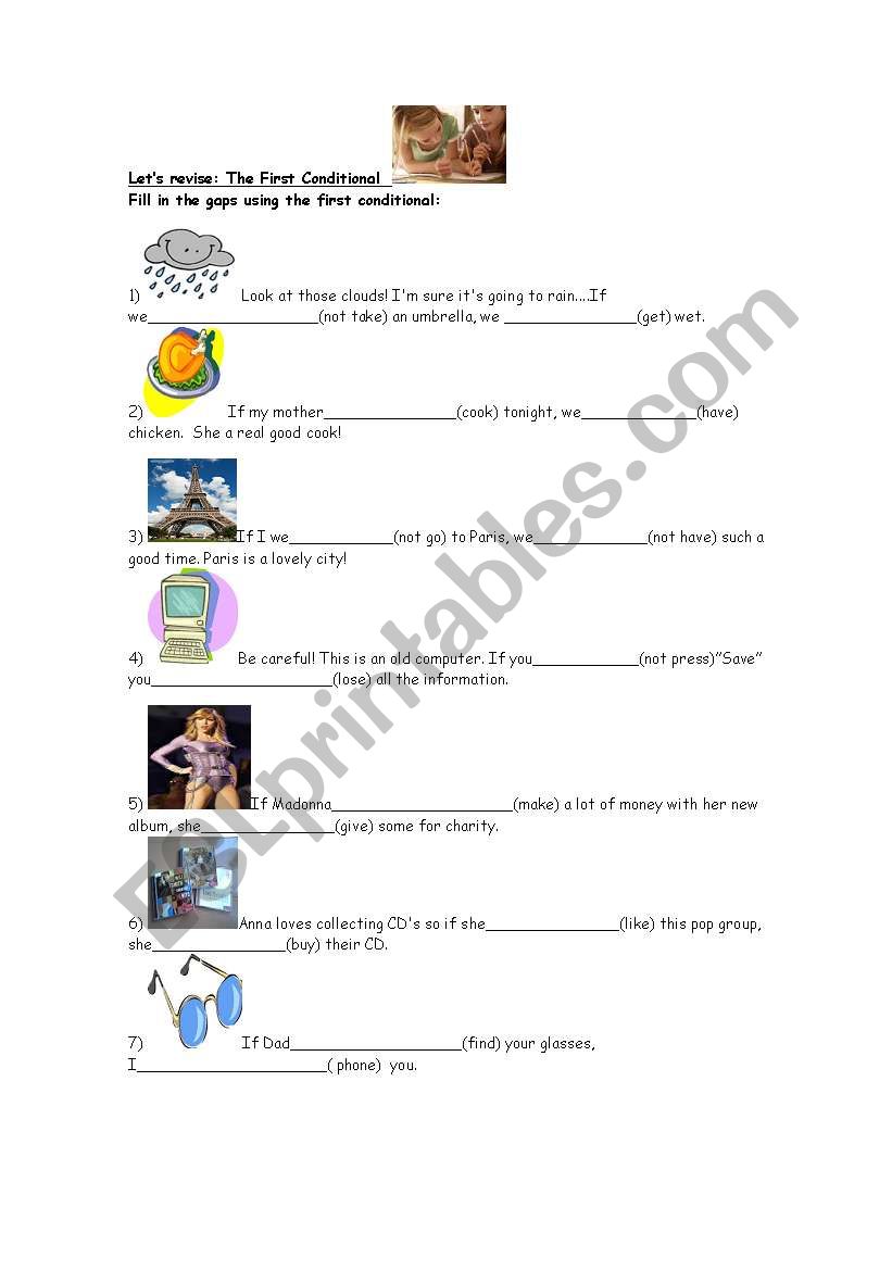 The First Conditional-Complete sentences