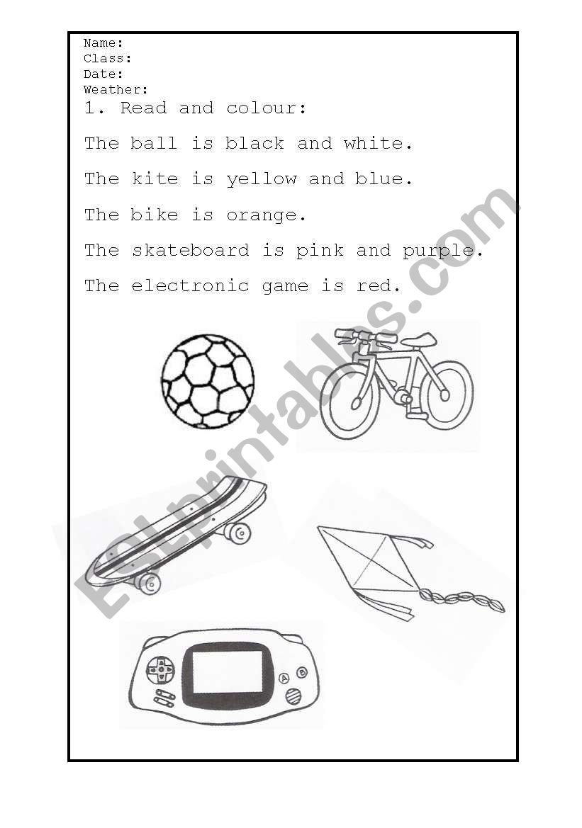 games worksheet