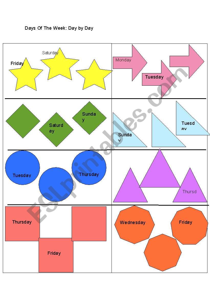 Day by Day worksheet