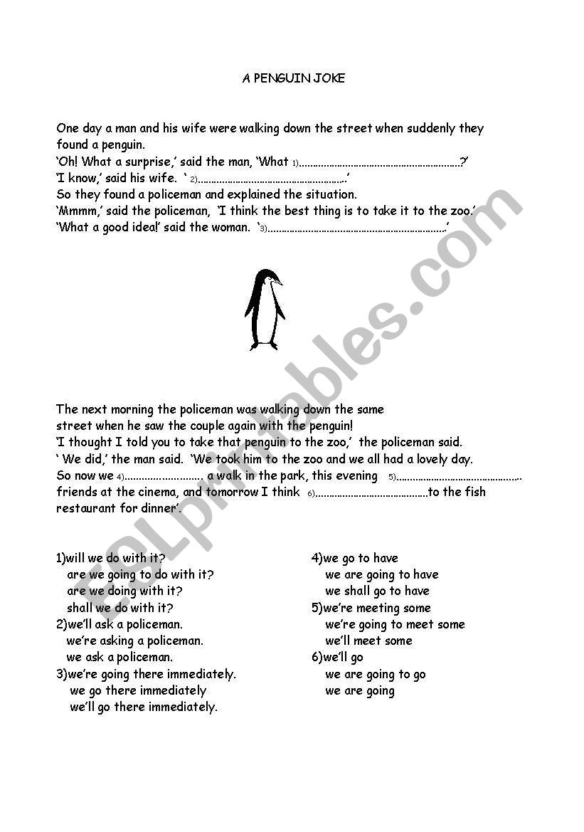 a joke worksheet