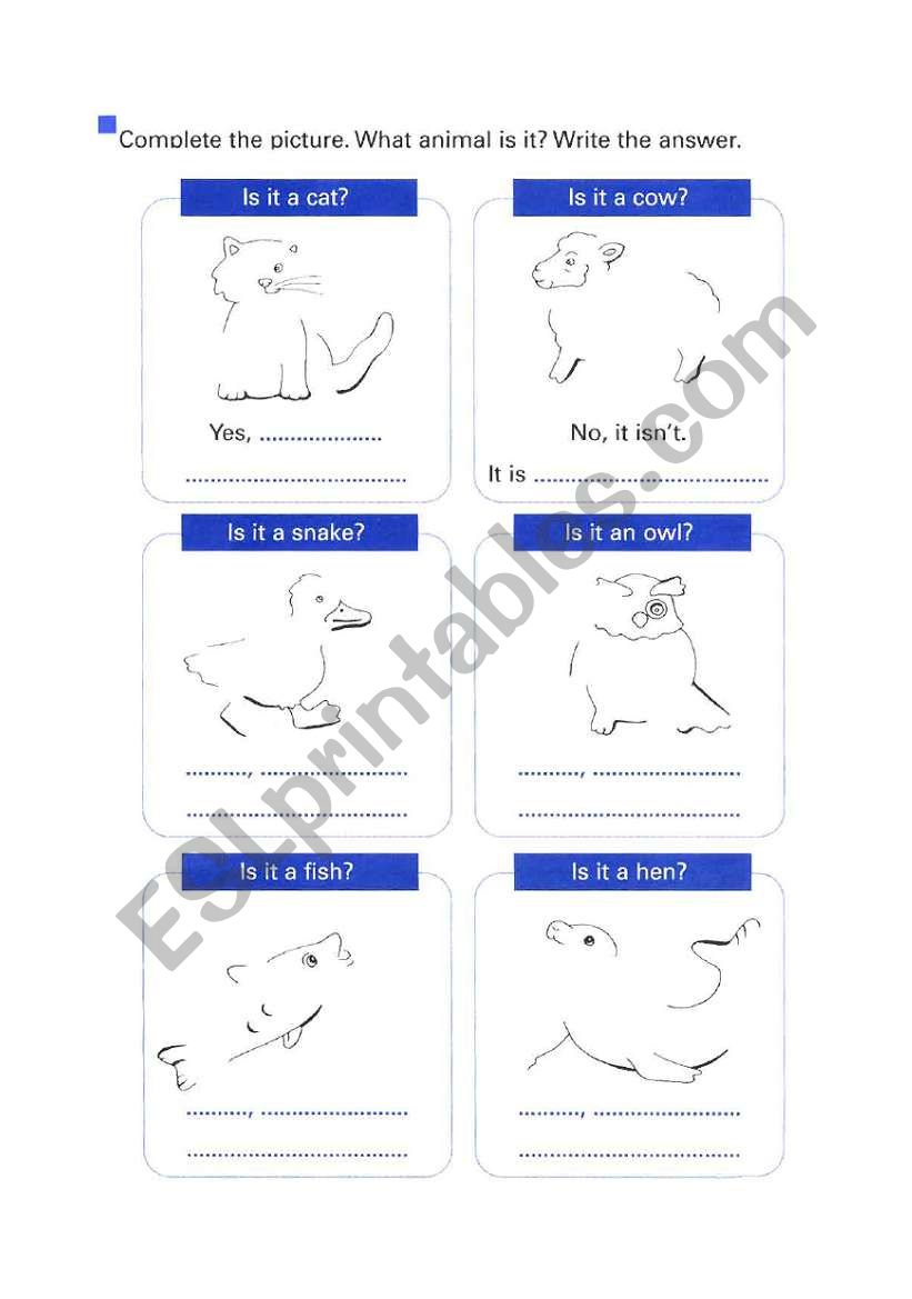 guess the animal worksheet