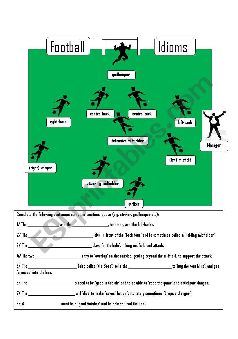 Football Idioms worksheet