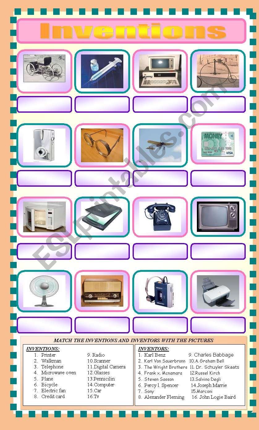 Inventions in kazakhstan 3 grade. Изобретения Worksheets. Задания на тему Inventions. Inventors and Inventions Worksheets. Inventions ESL.