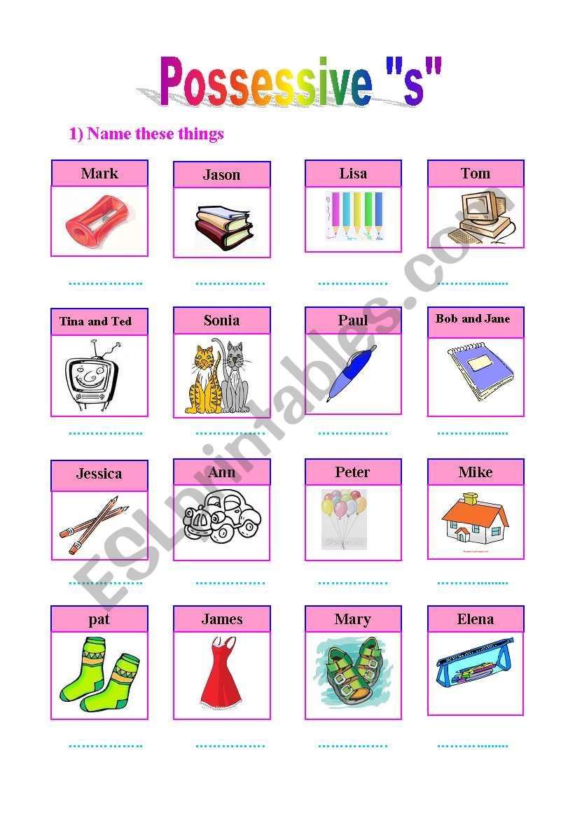 possession worksheet