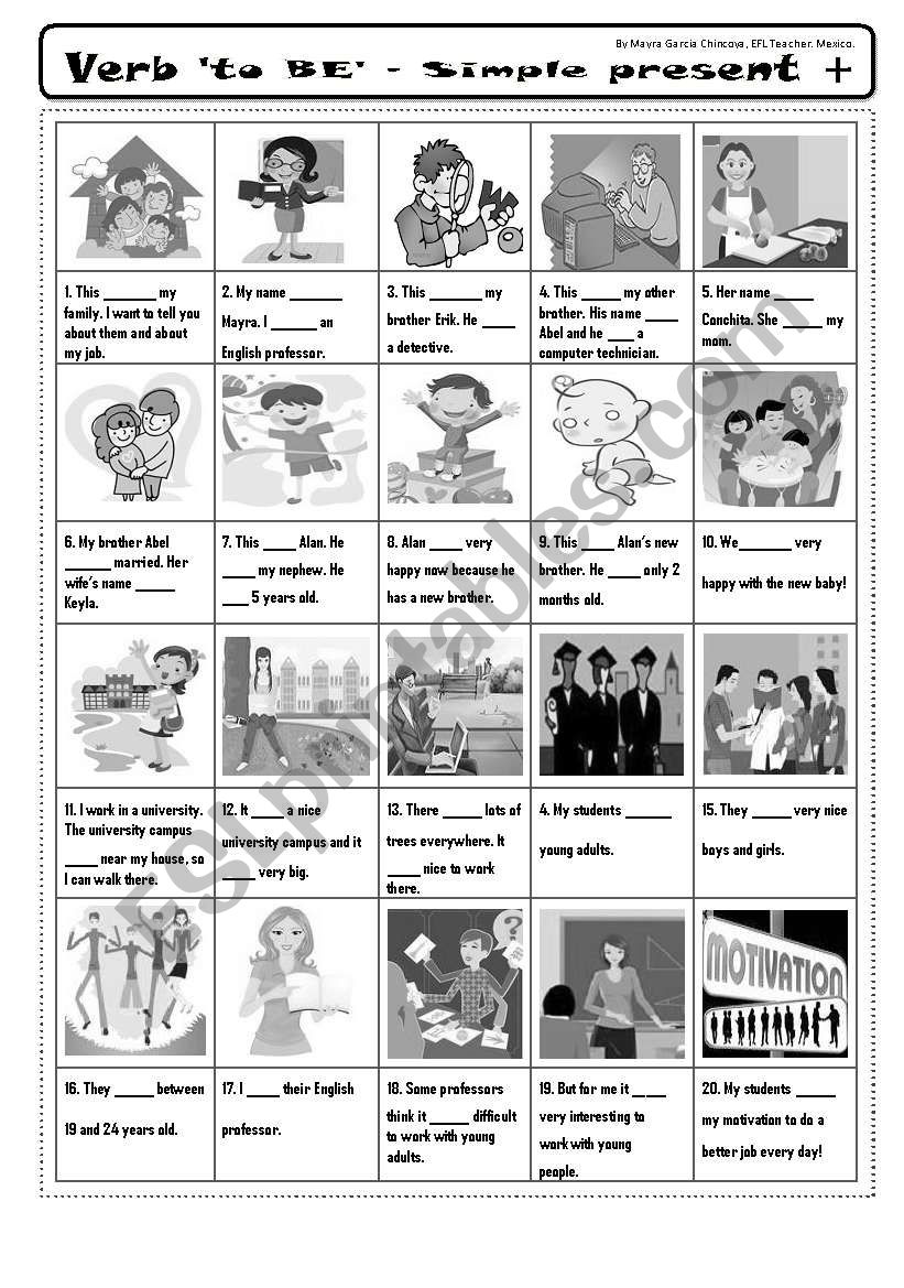 Verb To Be Present Simple Esl Worksheet By Guidinhacastela Simple