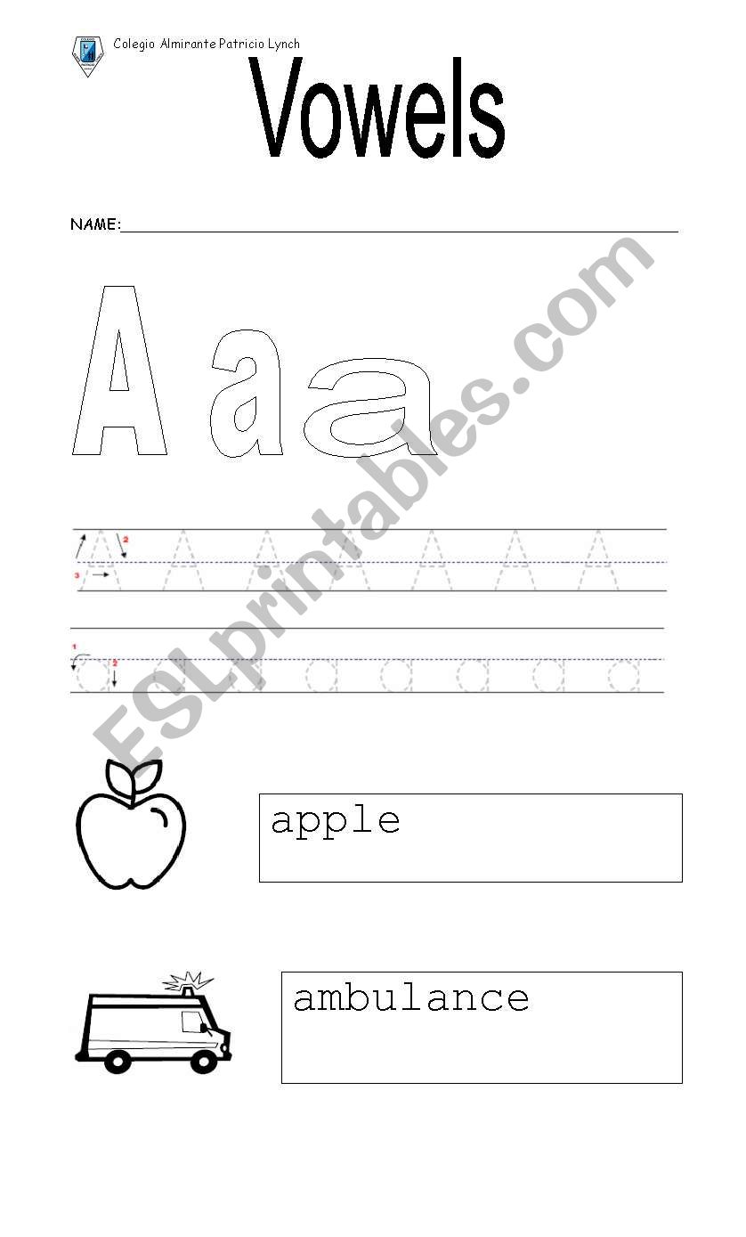 Vowel sound worksheet