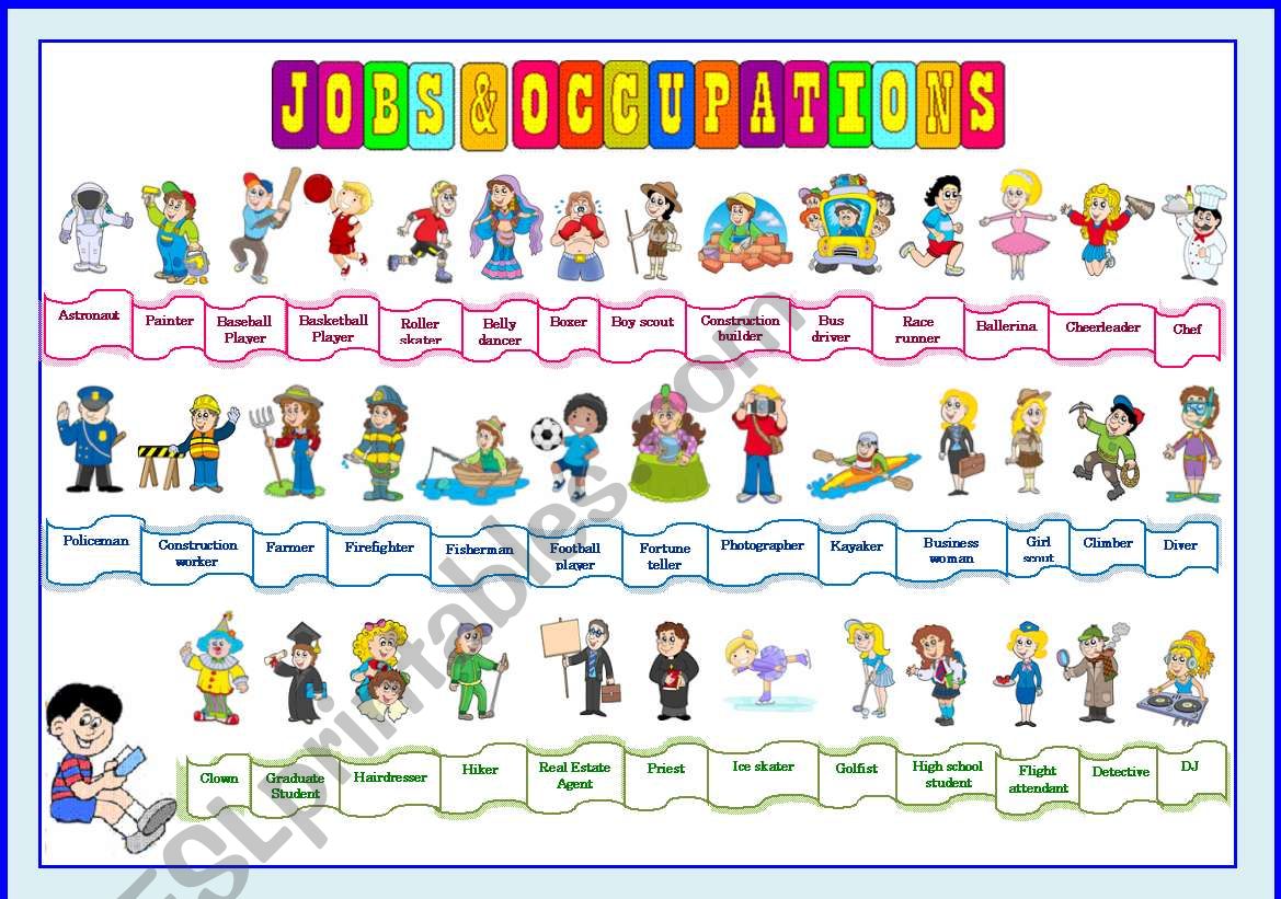 Jobs and Occupations 1 worksheet