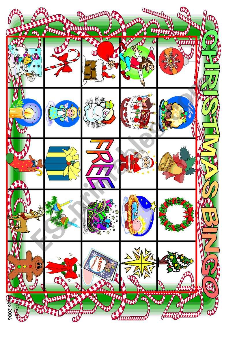 Christmas Bingo boards 8-10 (of 10)  