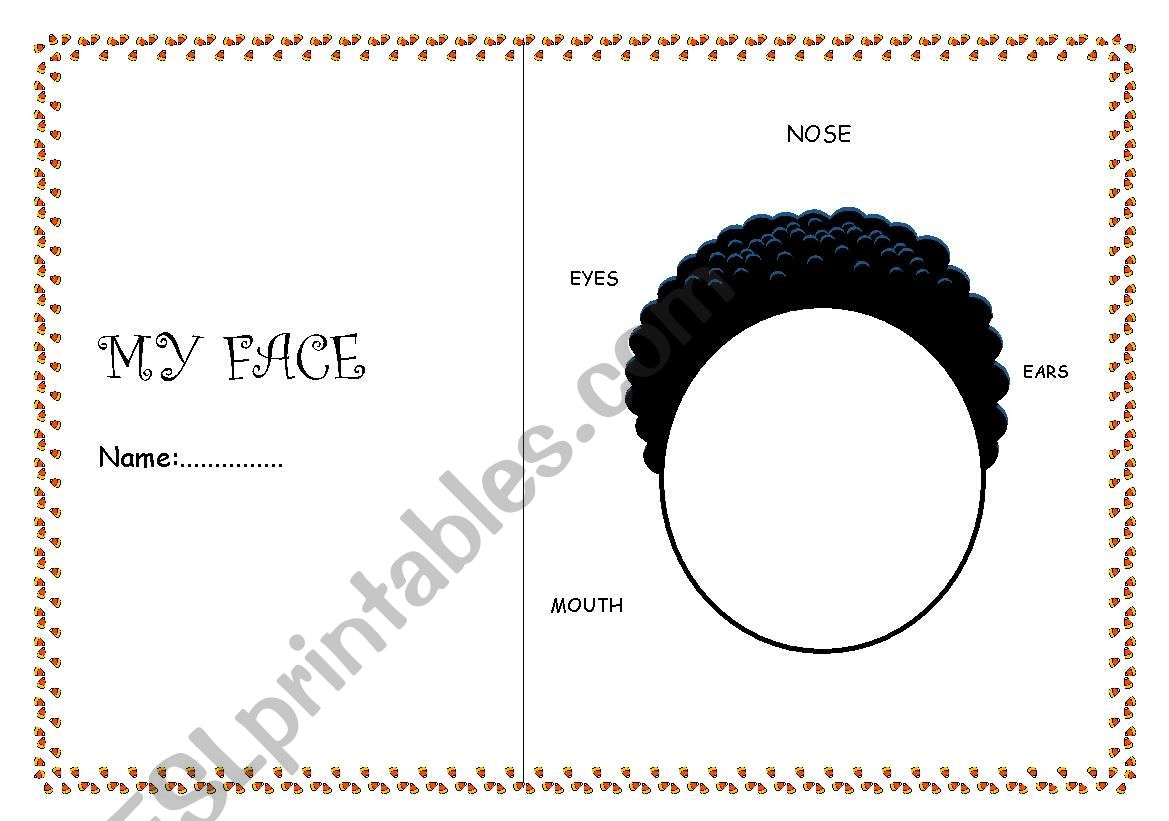 DRAW YOUR FACE worksheet