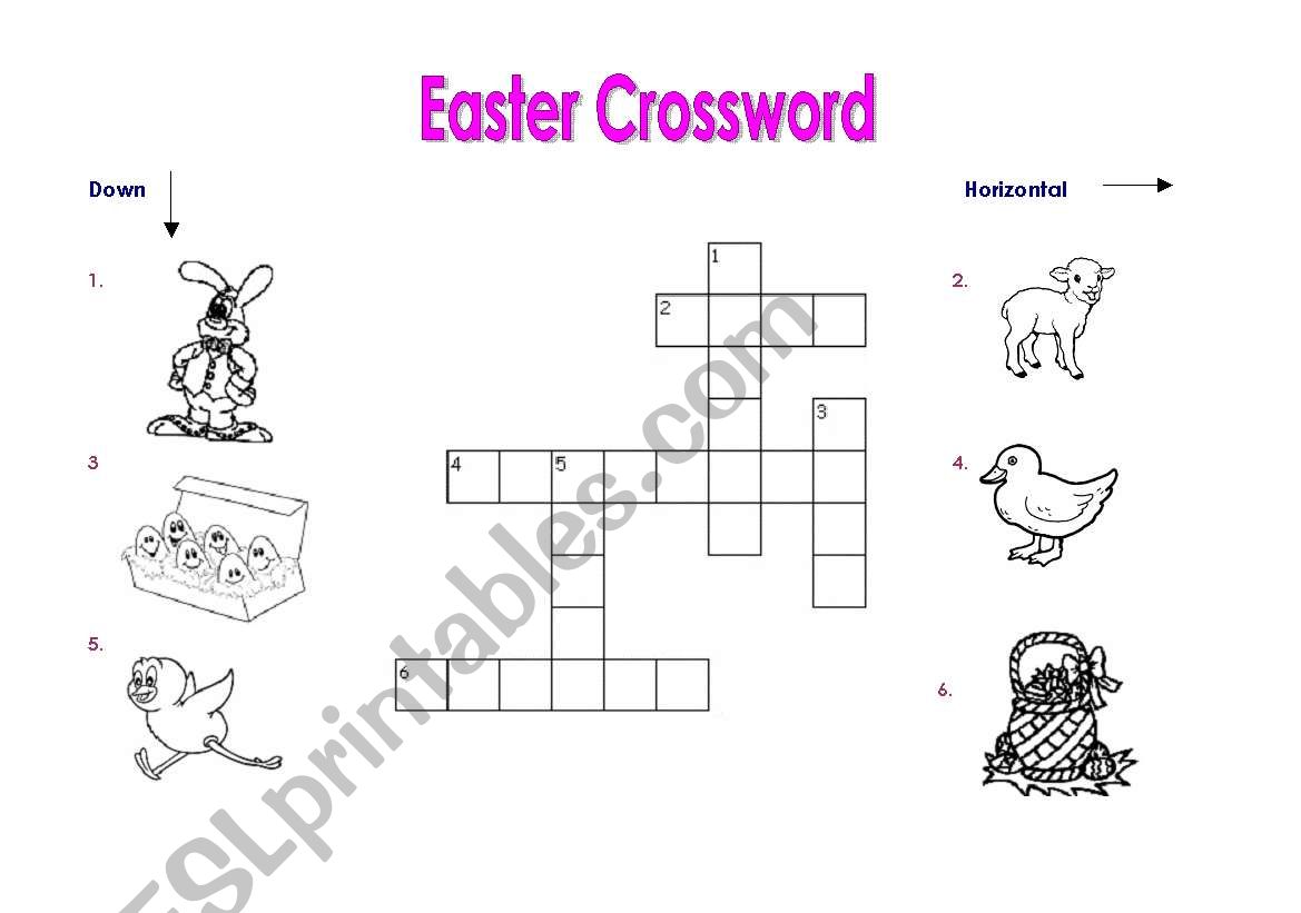 Easter Crossword  worksheet