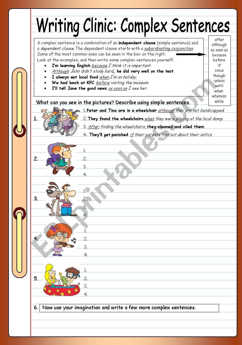 sentences-worksheets-complex-sentences-worksheets