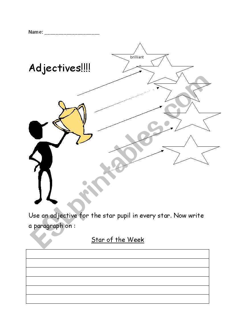 Adjectives worksheet