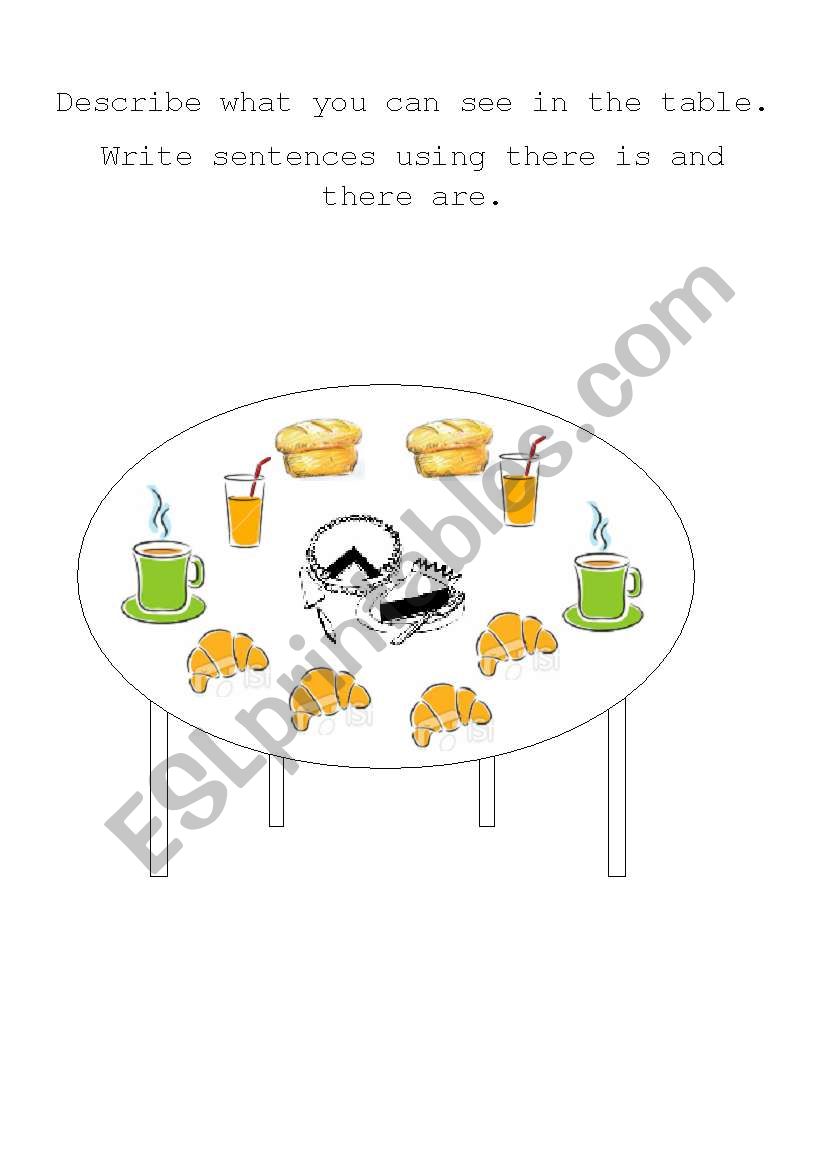 A delicious breakfast! worksheet