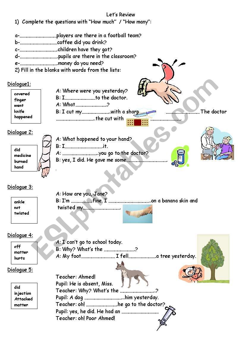 Whats the matter? worksheet