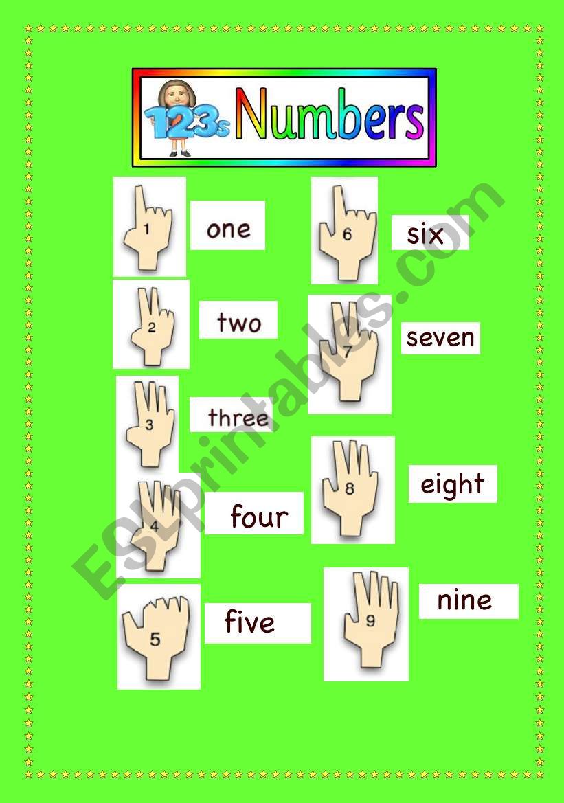 numbers worksheet