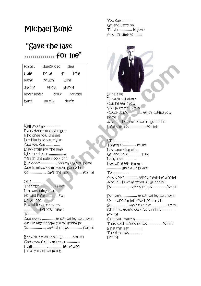 Michael BubleÂ´ - Save the last dance for me- 