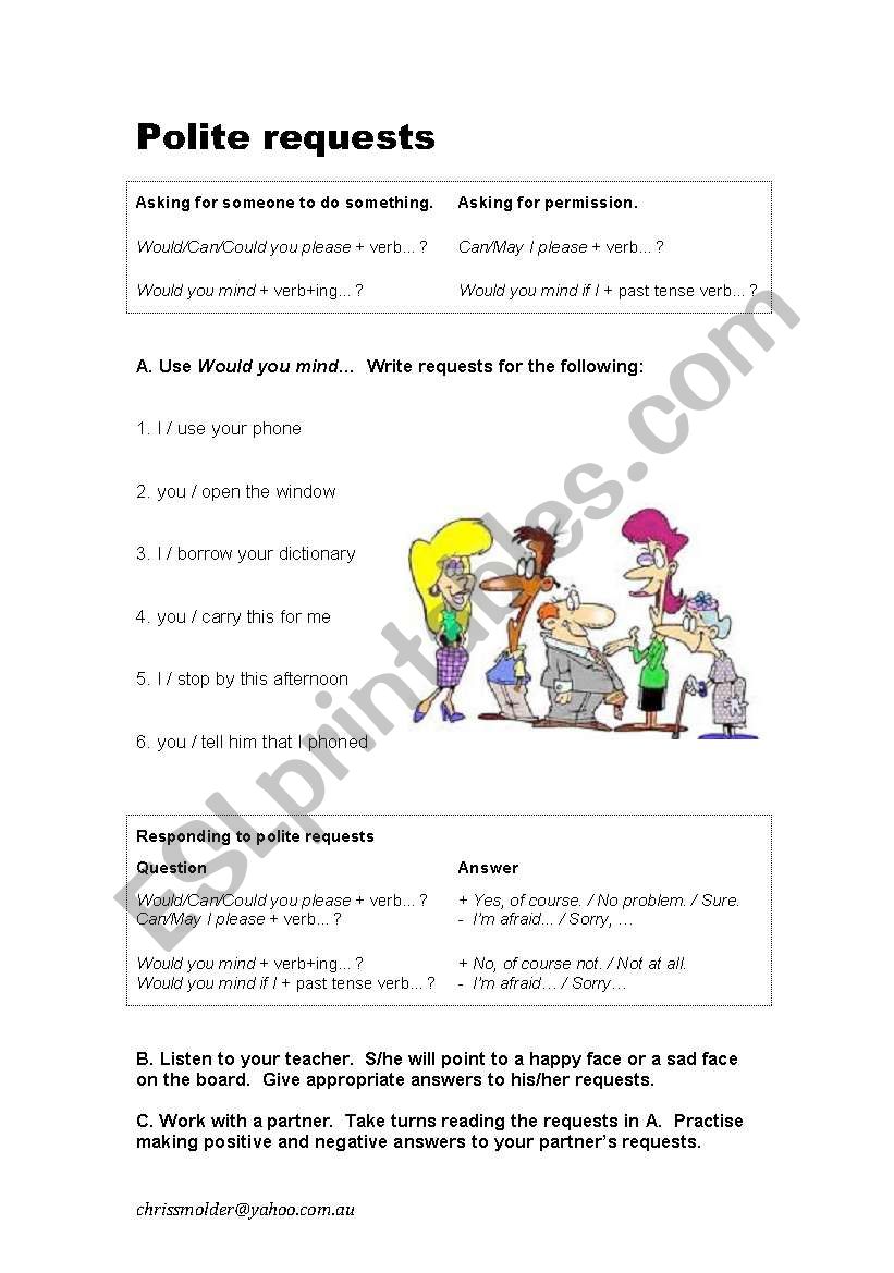 english-worksheets-asking-permission