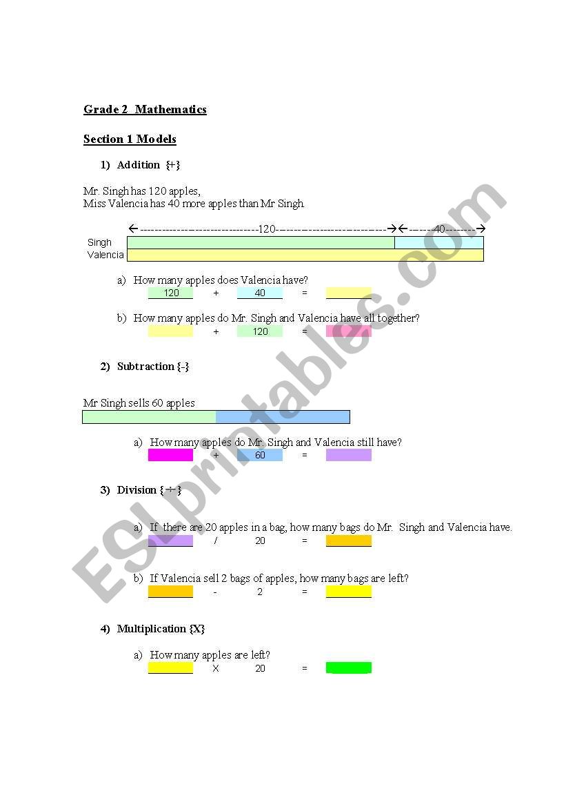 Grade 2 Math Worksheet worksheet