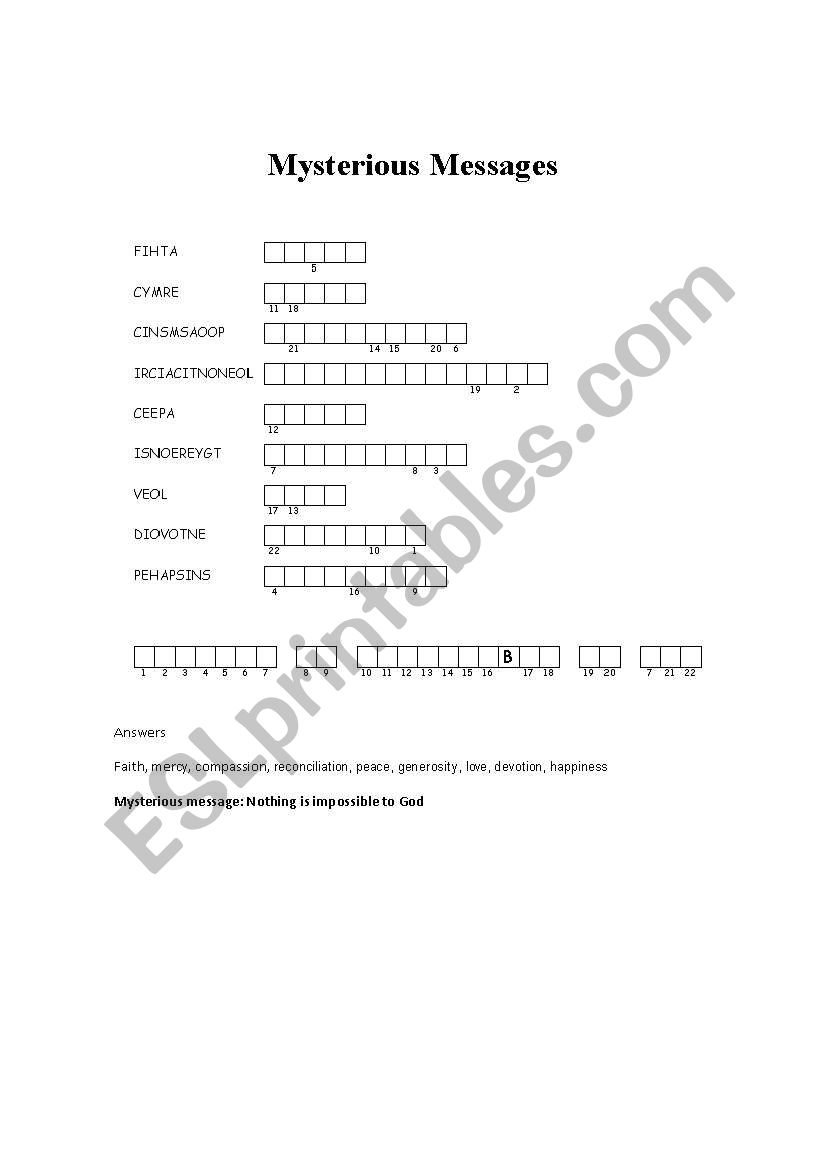 english-worksheets-mysterious-messages