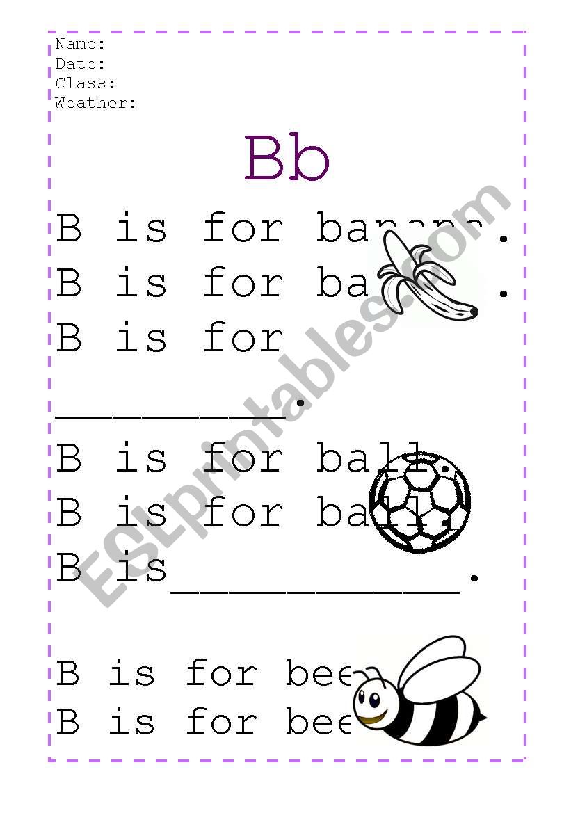 ABC handwriting worksheet