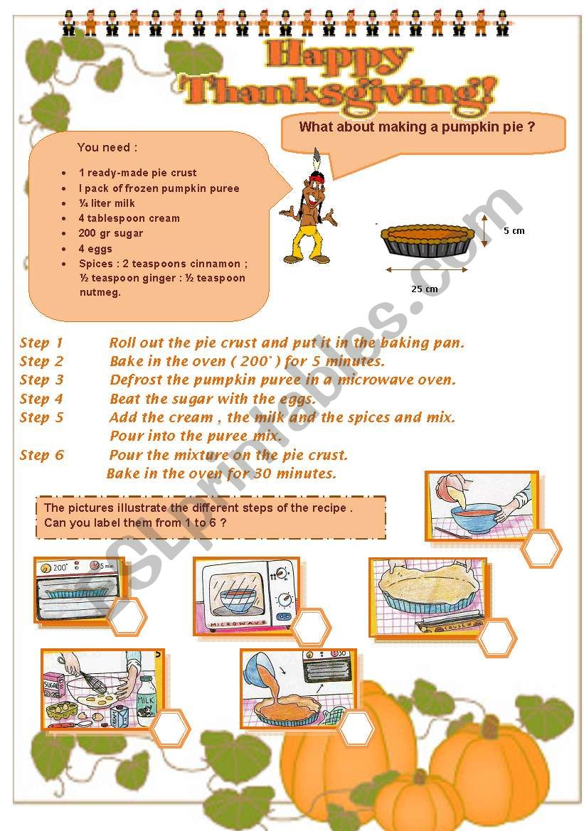 THANKSGIVING - part 3 - a recipe