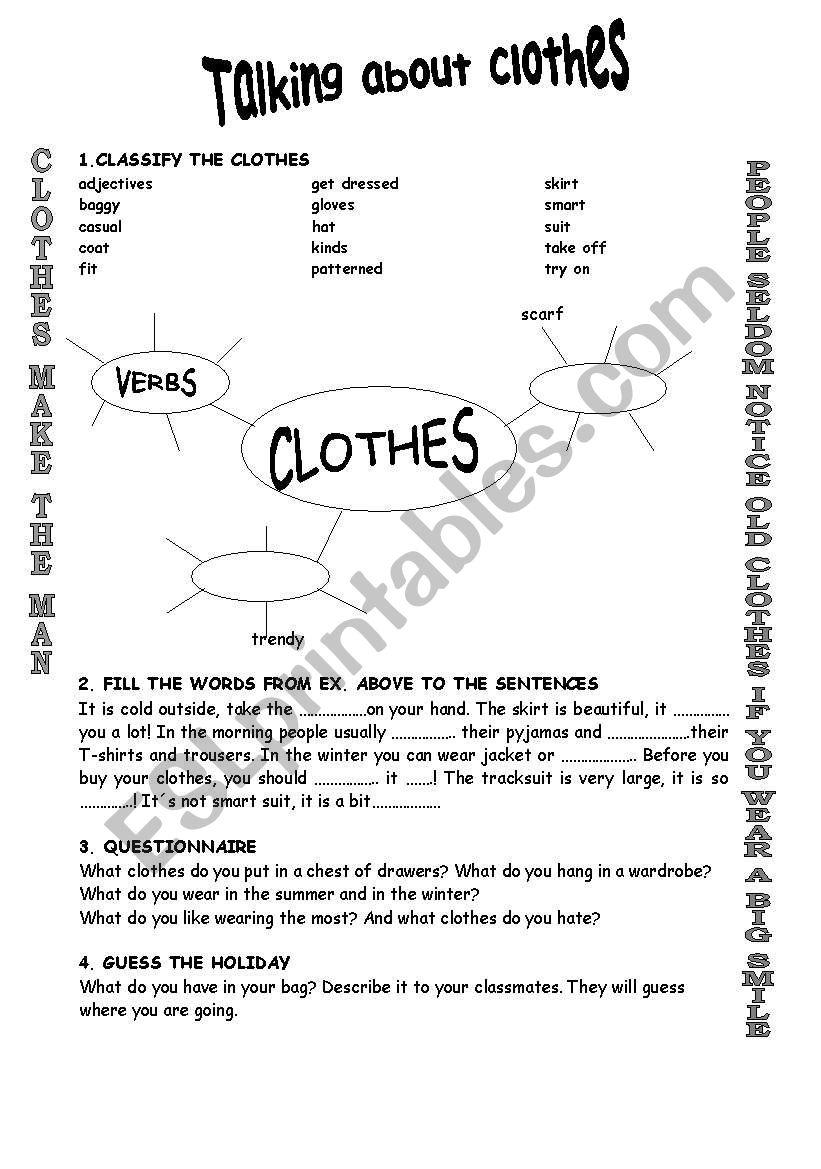 Tests worksheet