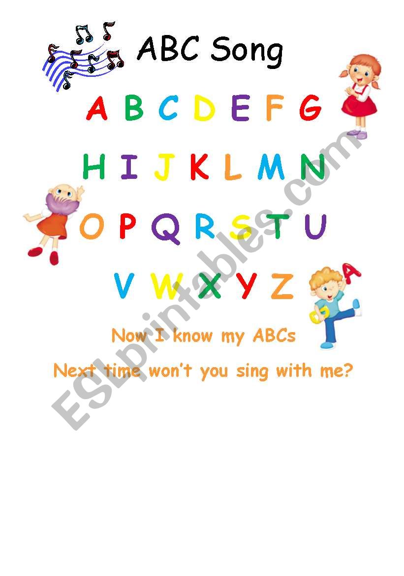 ABC Song worksheet