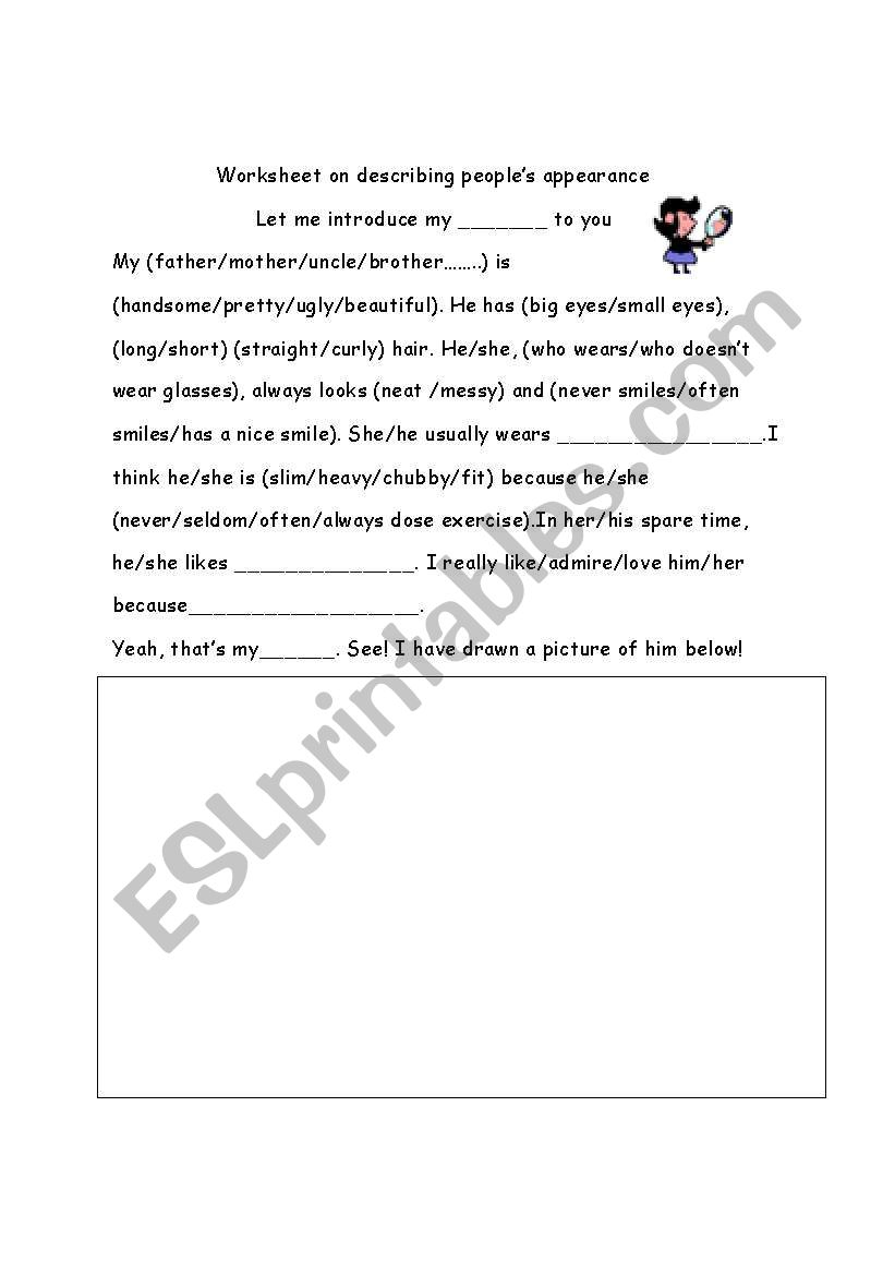 describing People worksheet