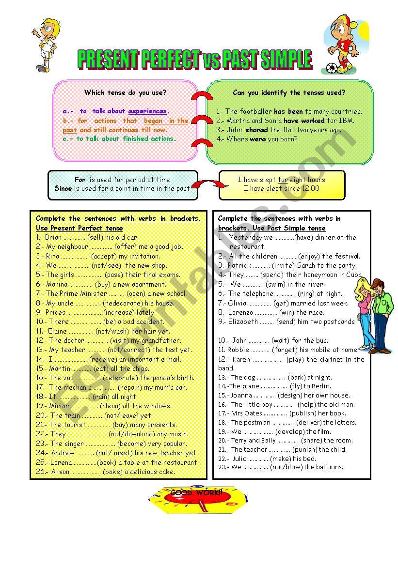 PRESENT PERFECT vs PAST SIMPLE