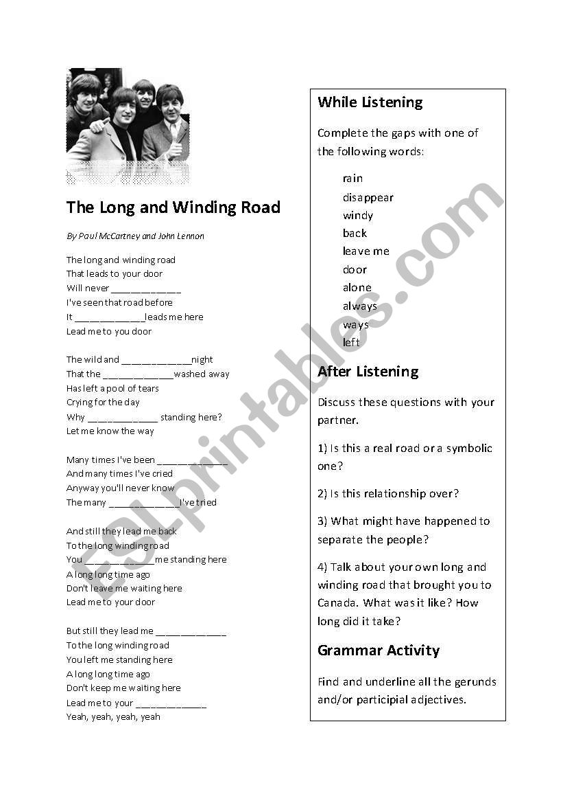 Listening Lesson: The Long and Winding Road (The Beatles)
