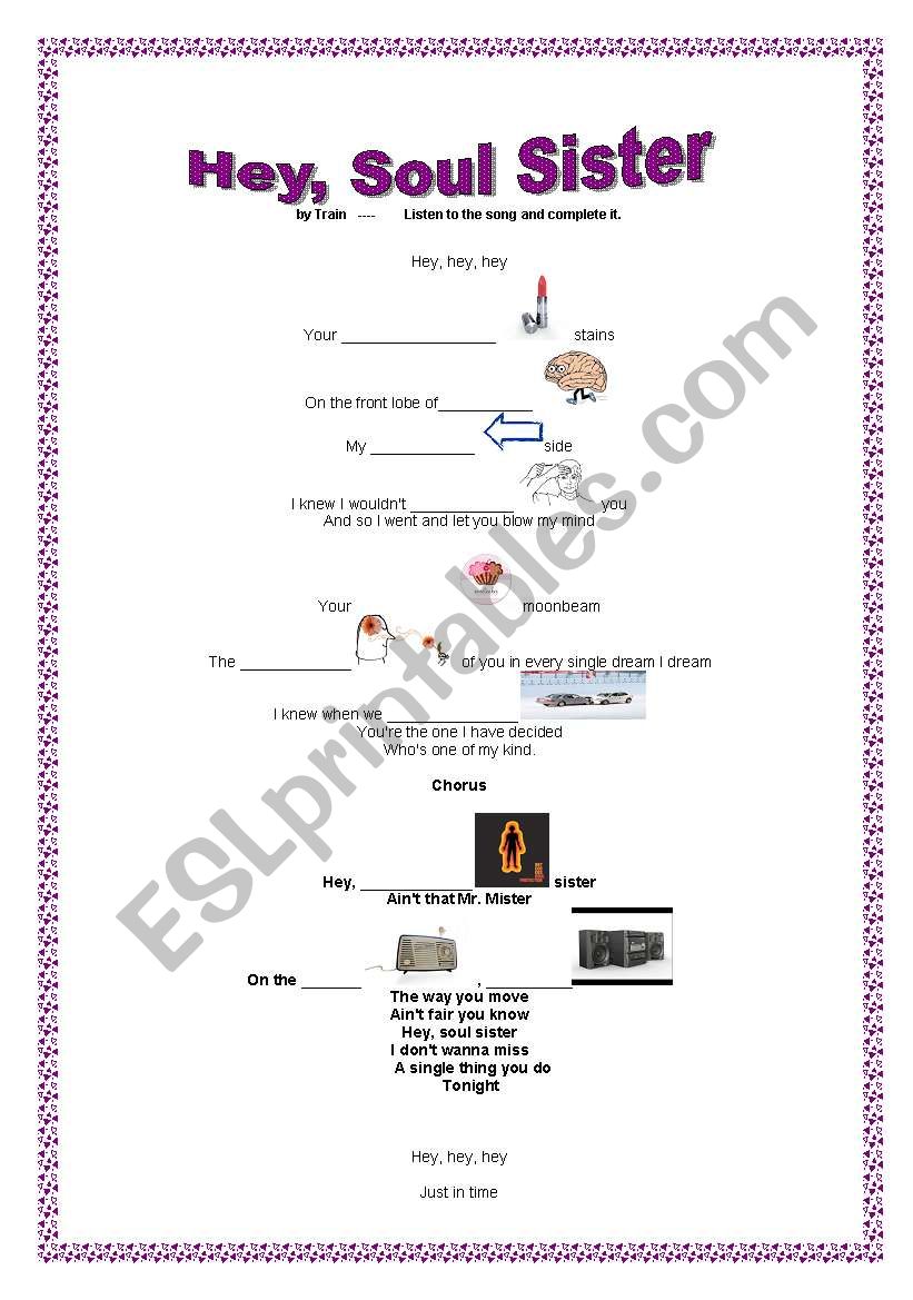 Music Activity worksheet