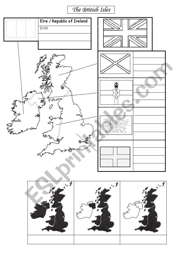 The British Isles worksheet