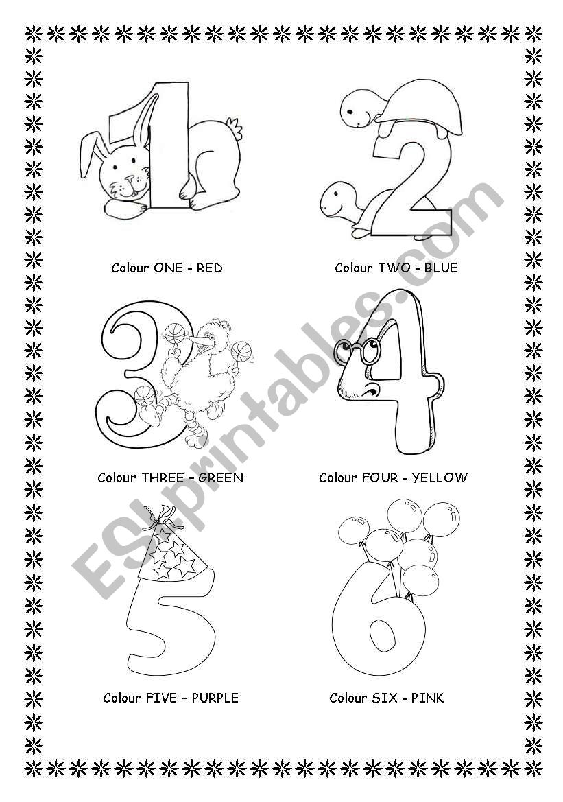 Numbers 1 6 Worksheets