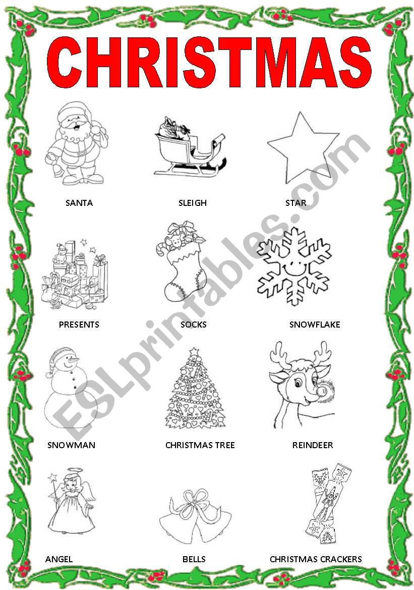 christmas worksheet