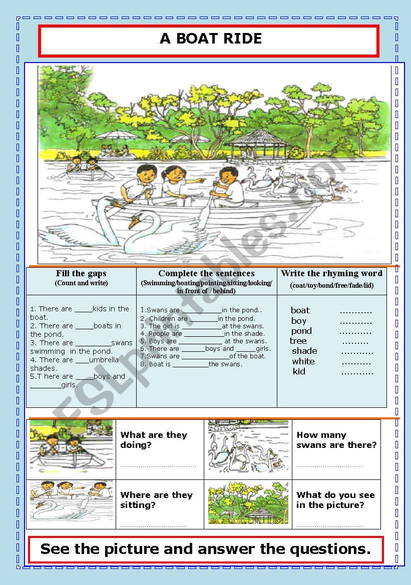  Picture reading worksheet