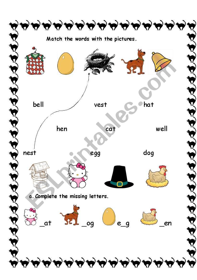 1st GRADE VOCABULARY SHEET worksheet