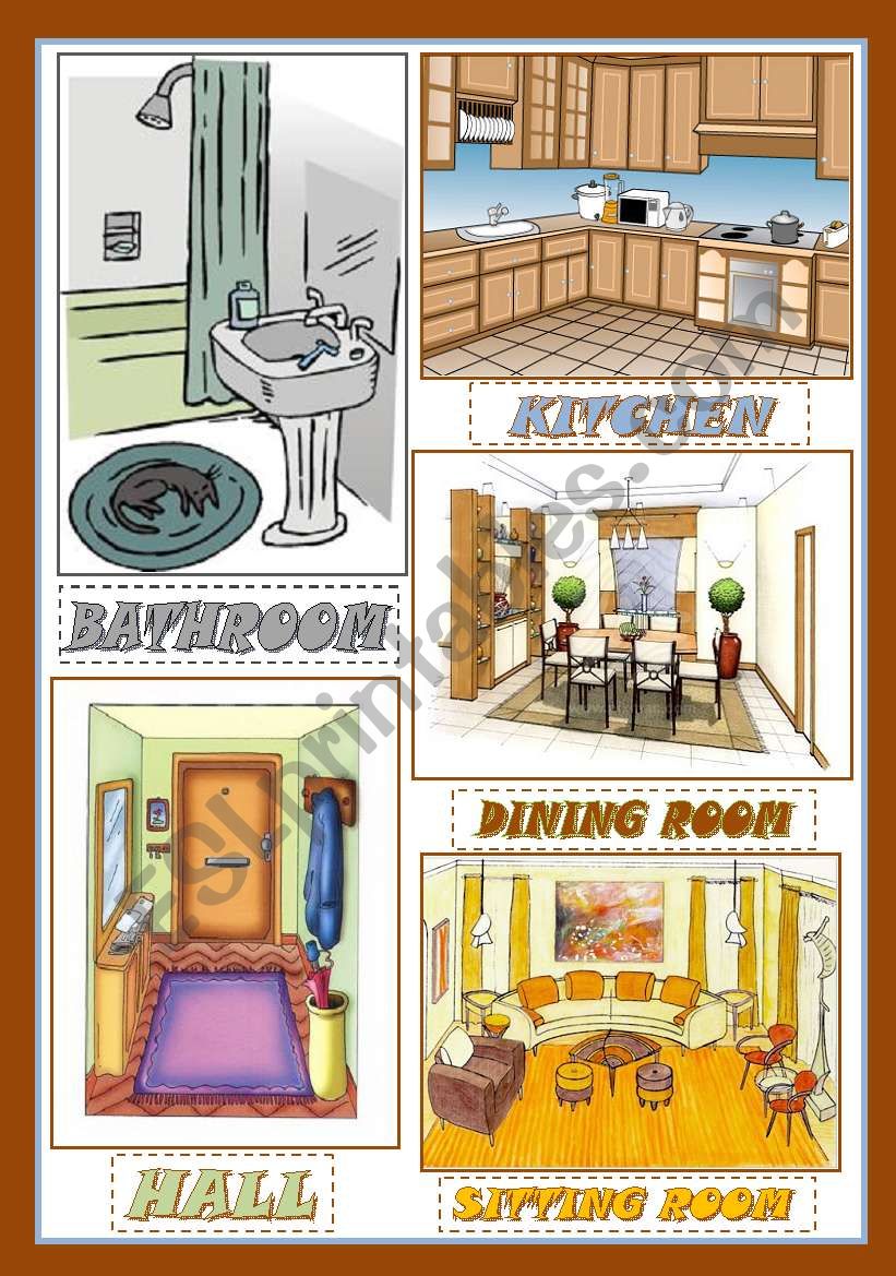 rooms-in-the-house-flash-cards-esl-worksheet-by-mariaolimpia