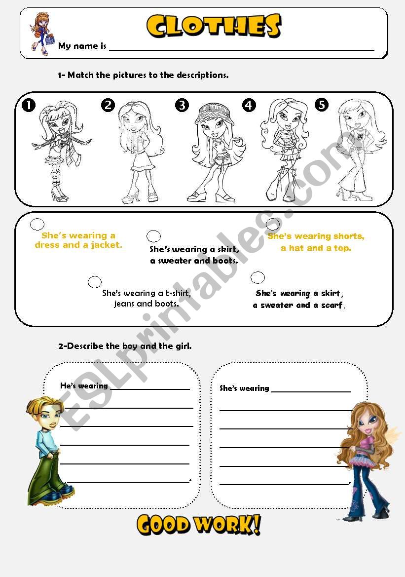 Clothes  worksheet