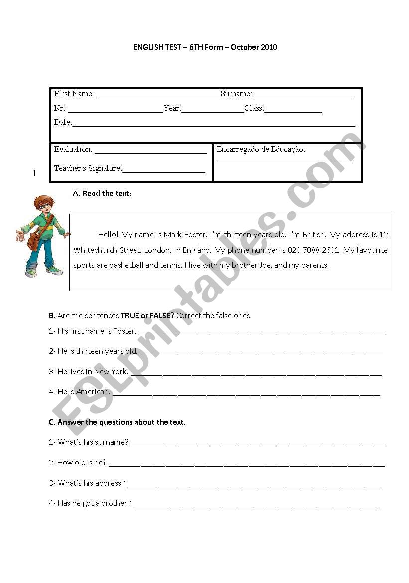 6th-grade-english-test-esl-worksheet-by-arta