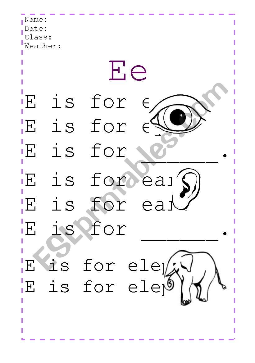 ABC handwriting worksheet