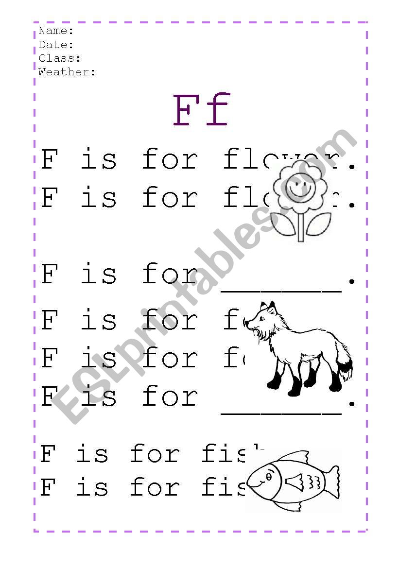 ABC handwriting worksheet