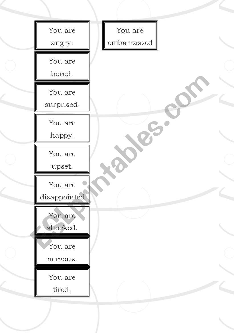 Expressing Body Language worksheet