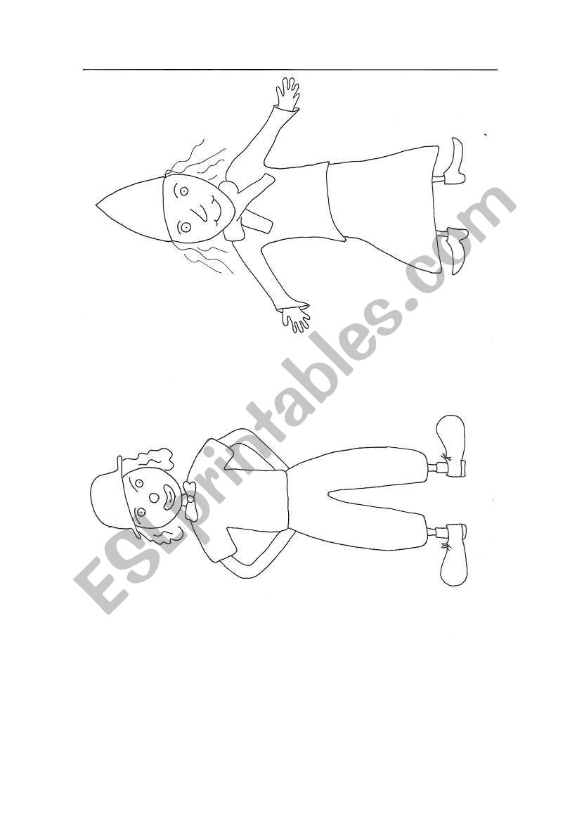 colour the clothes worksheet