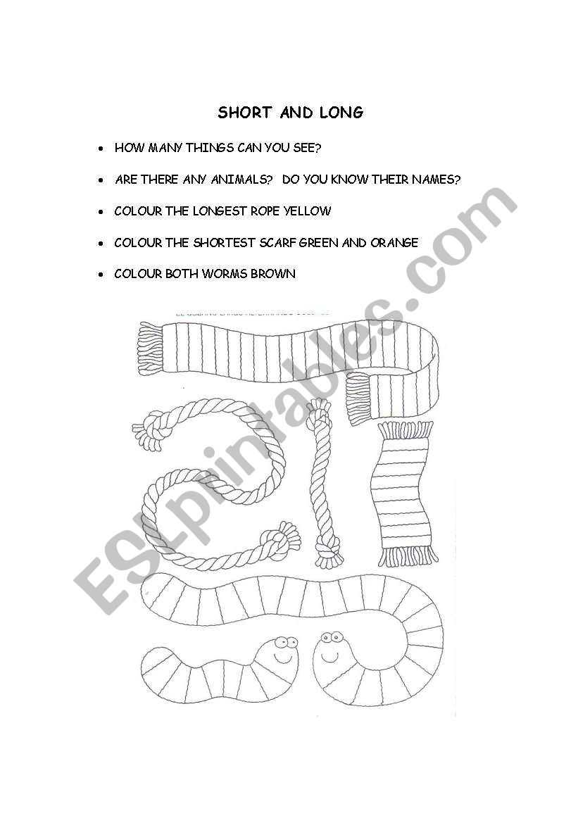 adjectives- comparatives worksheet