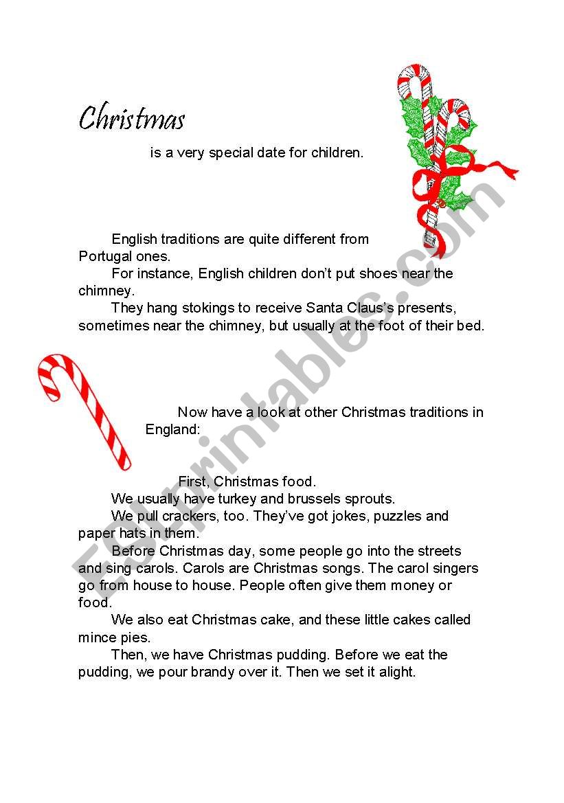 Christmas worksheet