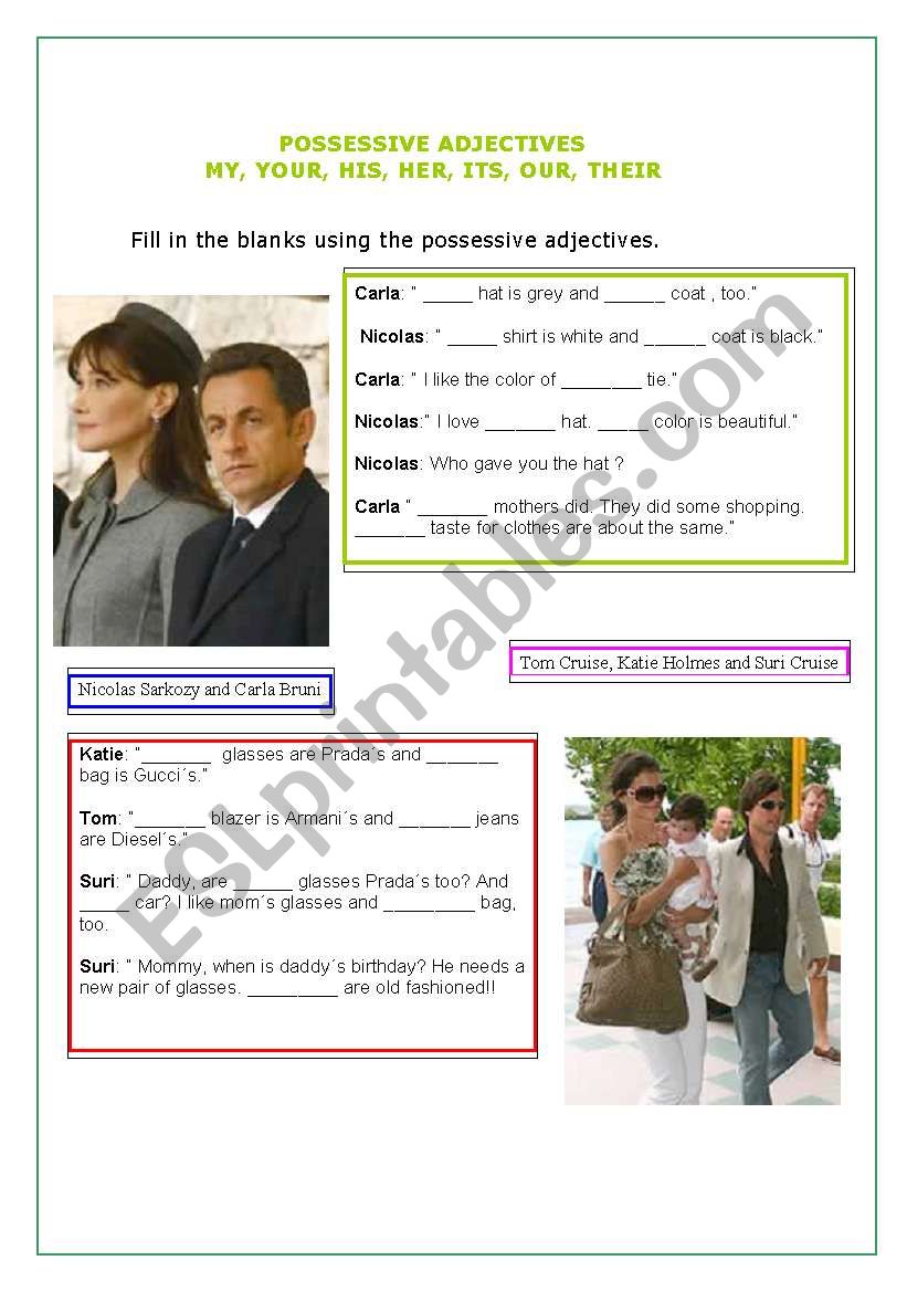 possessive worksheet