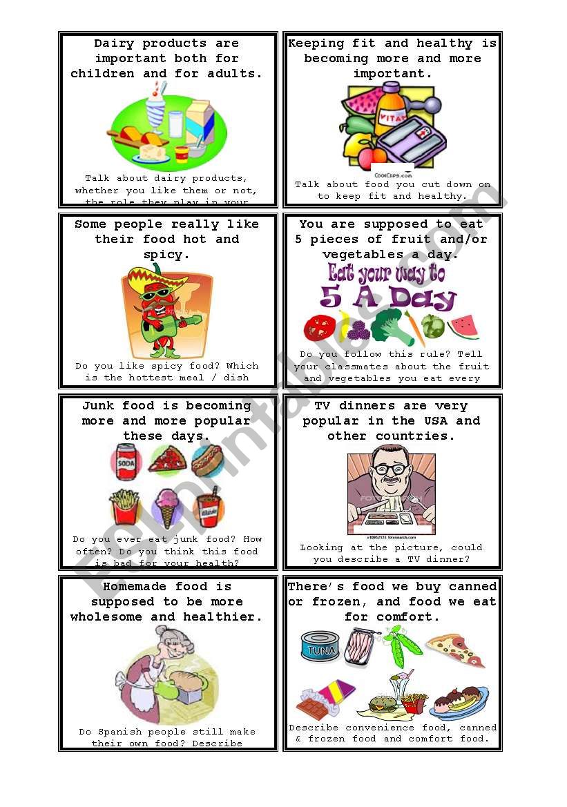 ALL ABOUT FOOD PART 3 worksheet