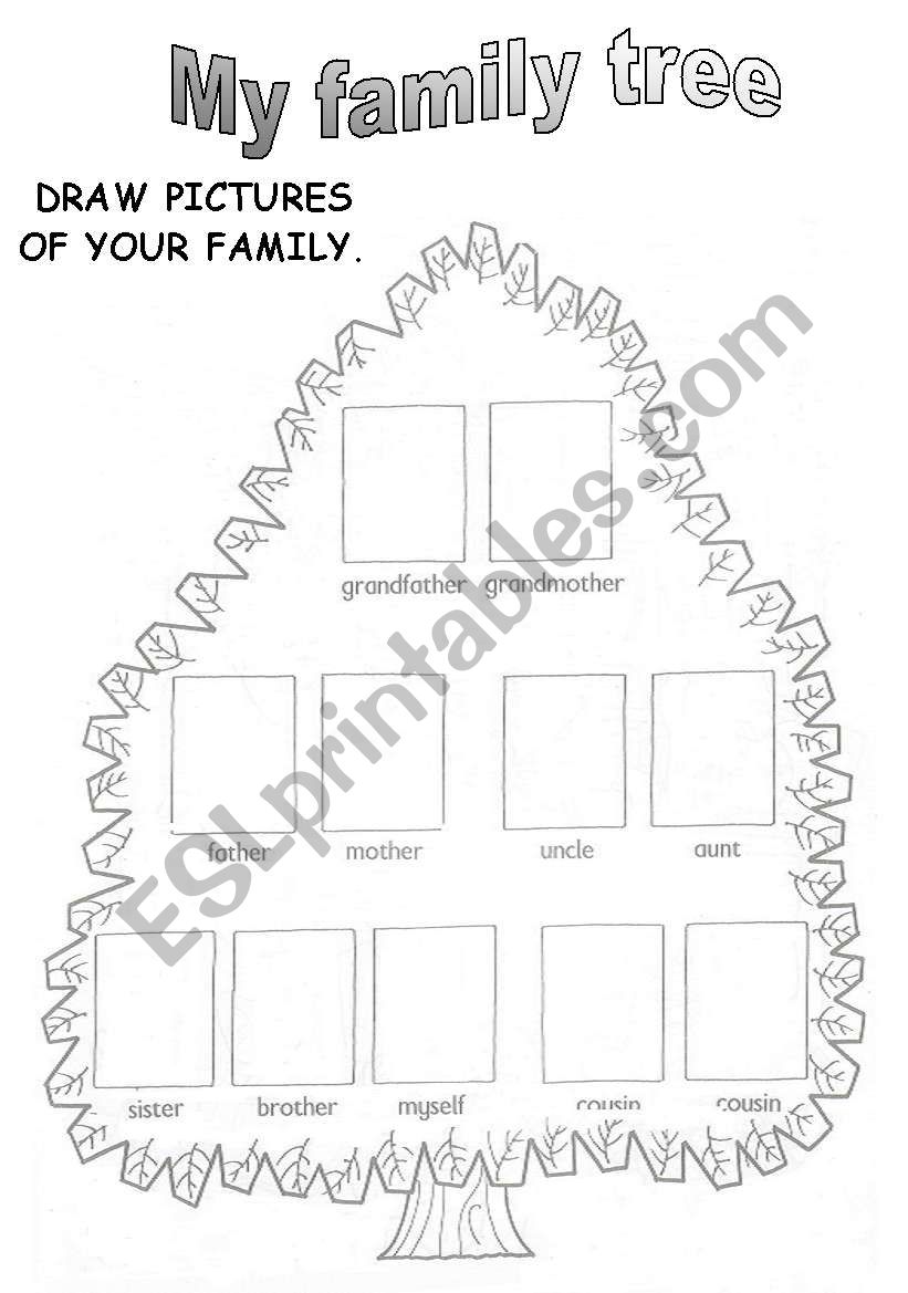 My family tree worksheet